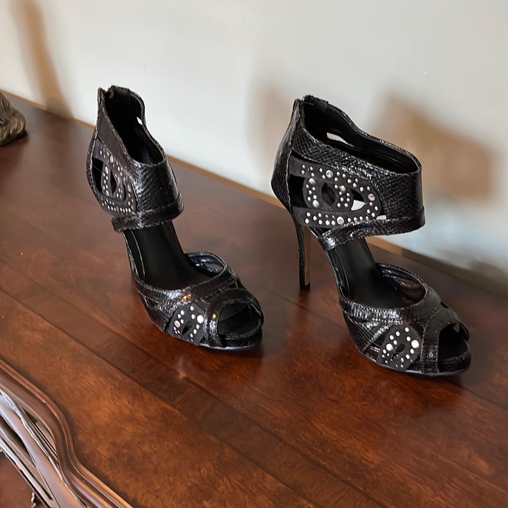 Manic High heal shoes / sandals, with studding, worn once, perfect condition